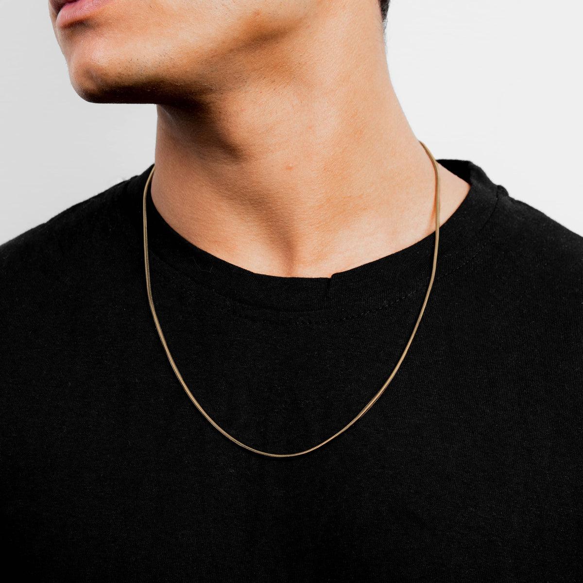 Snake 1.5MM Stainless Steel Chain (Golden)