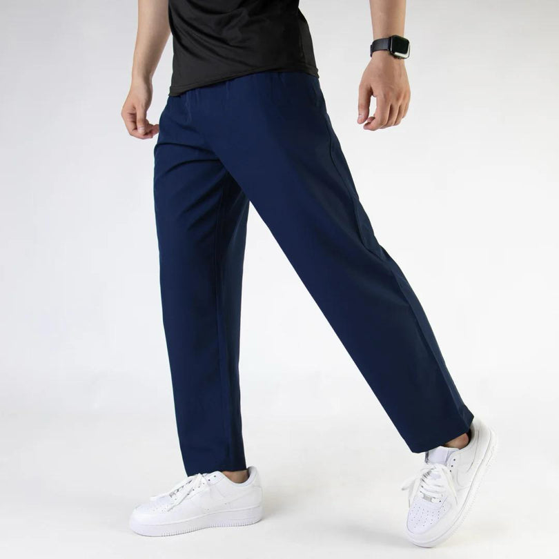Plain Blue Drifit Trouser For Mens