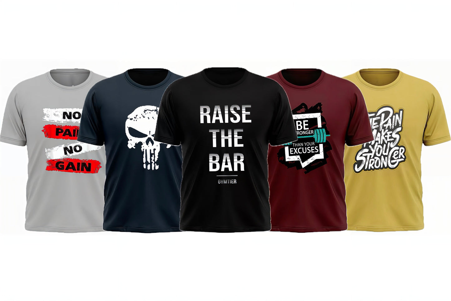 Pack of 5 Printed T-Shirt
