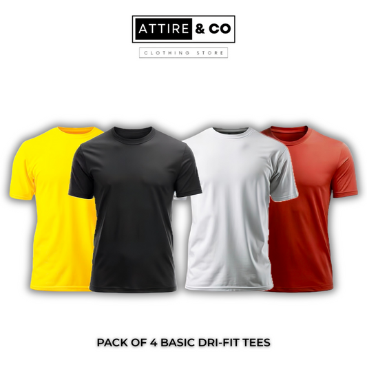 Pack of 4 Basic Dri-Fit Tees