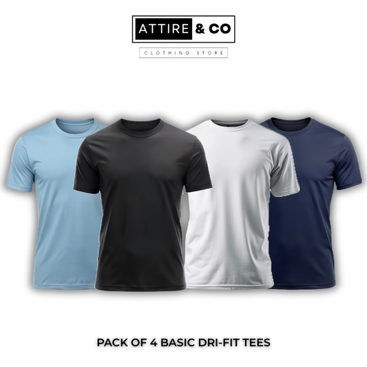 Pack of 4 Basic Dri-Fit Tees