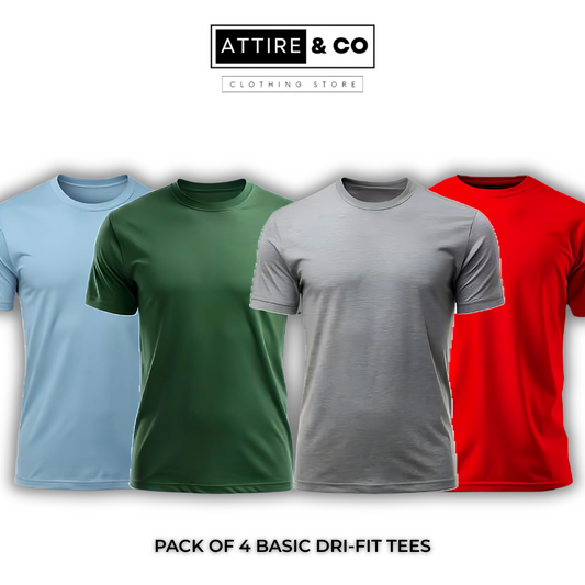 Pack of 4 Basic Dri-Fit Tees