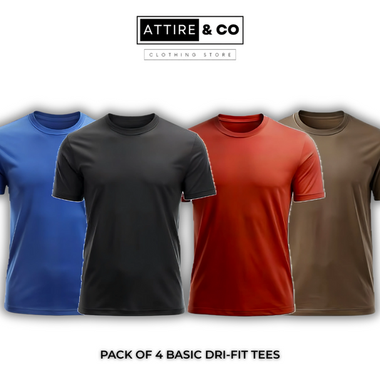 Pack of 4 Basic Dri-Fit Tees