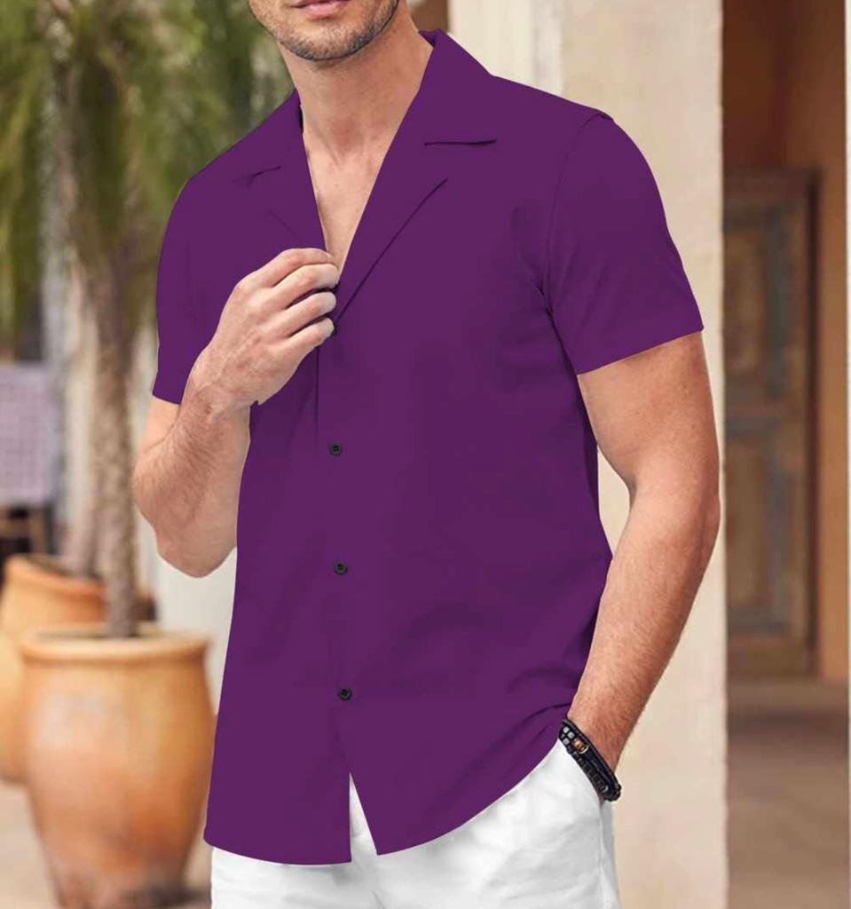 Purle Premium Boski Linen Casual Shirts For Mens