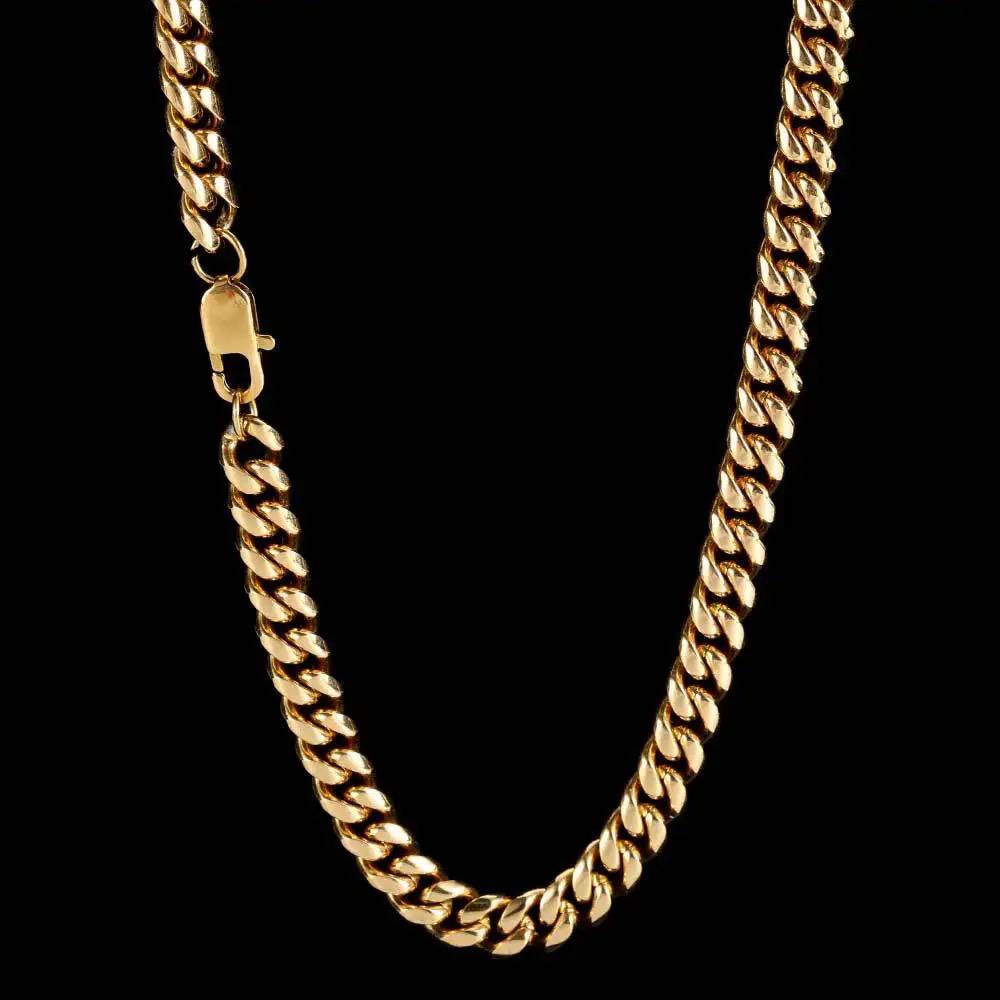 Miami Cuban 4MM Stainless Steel Chain (Golden)
