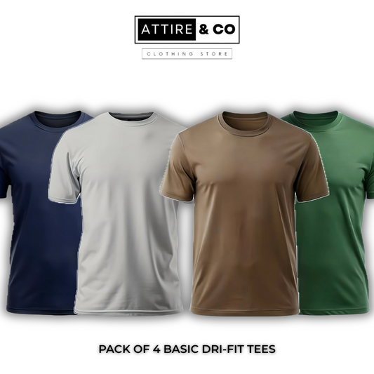 Pack of 4 Basic Dri-Fit Tees
