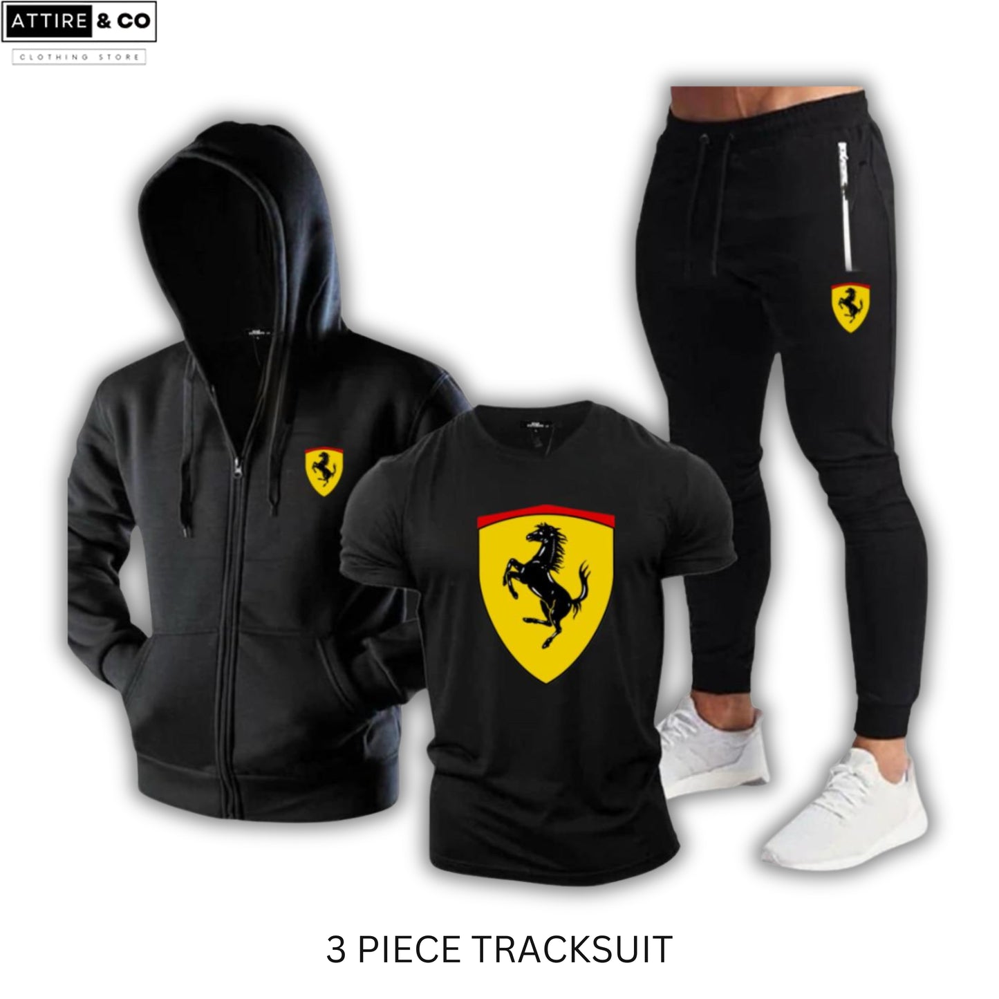 3 Piece Digital Printed Winter Tracksuit