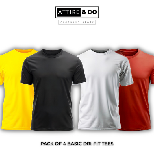 Pack of 4 Basic Dri-Fit Tees