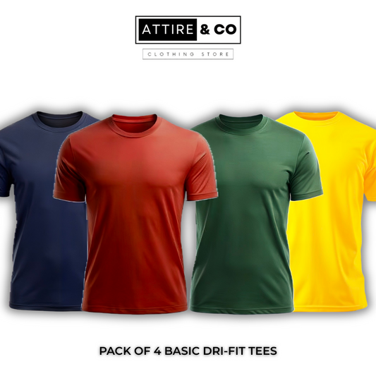 Pack of 4 Basic Dri-Fit Tees