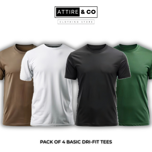 Pack of 4 Basic Dri-Fit Tees