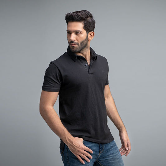 Black Premium Polo T Shirts For Mens