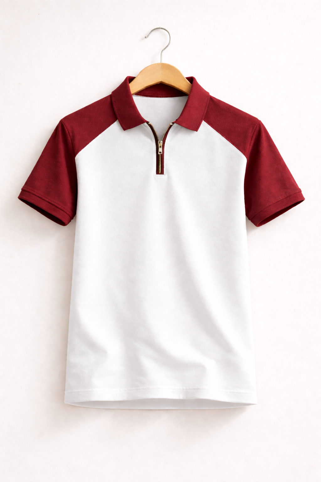 Men’s Raglan Zipper Polo