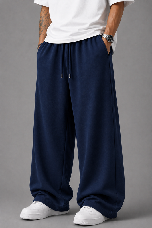 Navy Blue Oversized Baggy Trouser