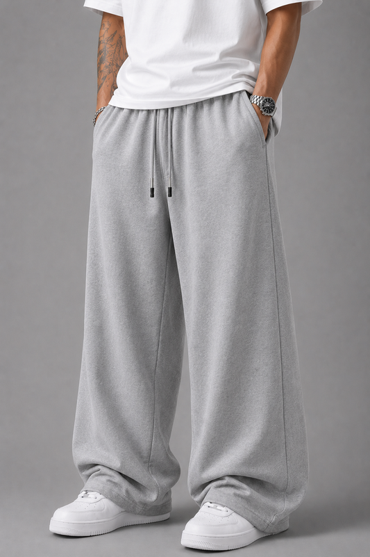 Gray Oversized Baggy Trouser