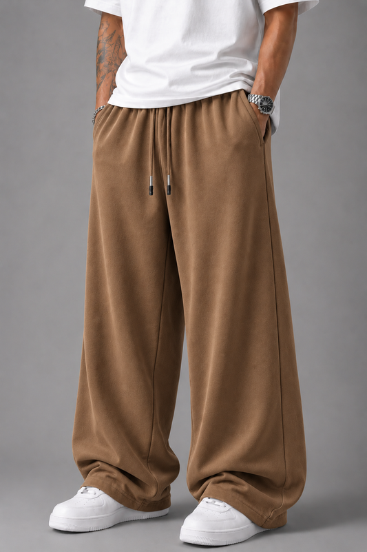 Camel Brown Oversized Baggy Trouser