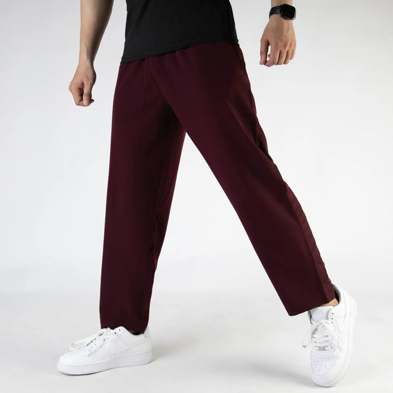 Plain Maroon Drifit Trouser For Mens