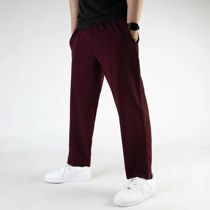 Plain Maroon Drifit Trouser For Mens