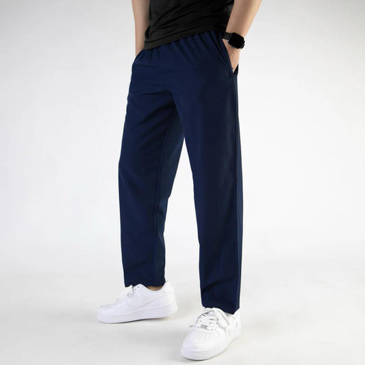 Plain Blue Drifit Trouser For Mens