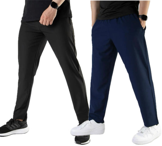 Pack of 2 Plain Drifit Trousers For Mens