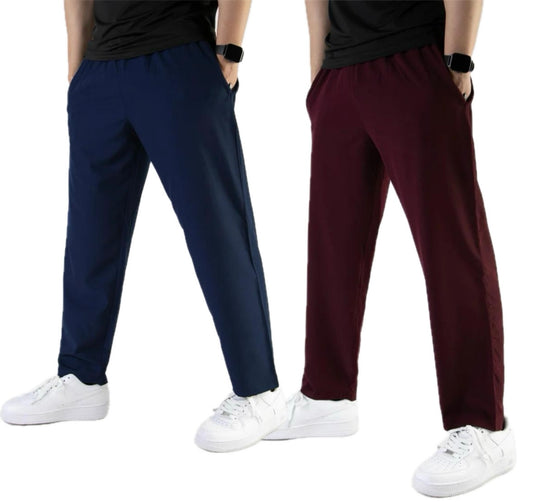 Pack of 2 Plain Drifit Trousers For Mens
