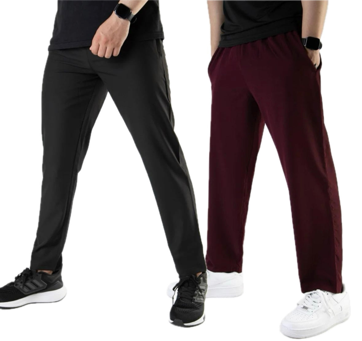 Pack of 2 Plain Drifit Trousers For Mens