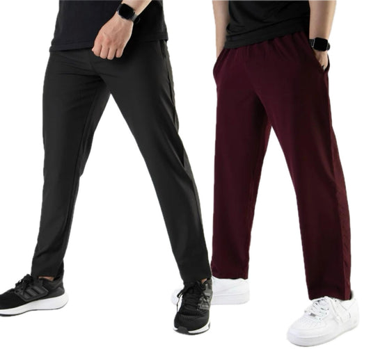 Pack of 2 Plain Drifit Trousers For Mens