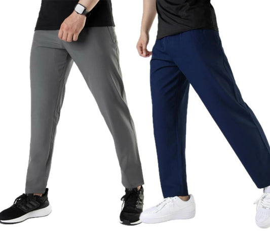 Pack of 2 Plain Drifit Trousers For Mens