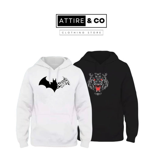 Pack of 2 Printed Hoodies