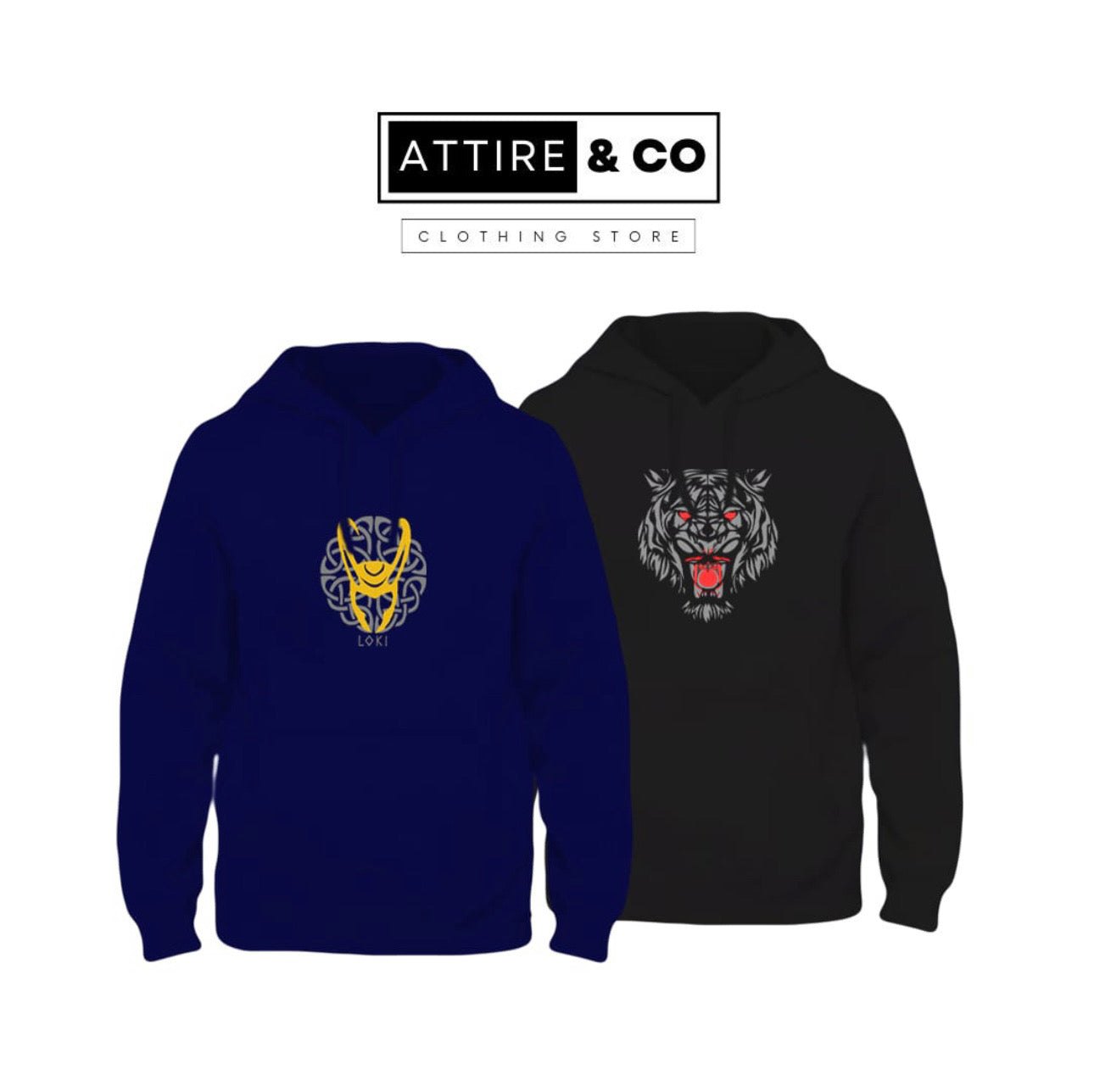 Pack of 2 Printed Hoodies