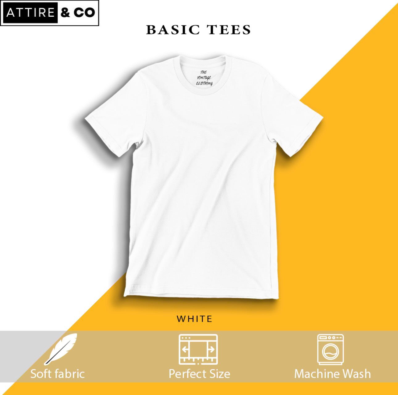 Plain Half sleeves T-Shirts