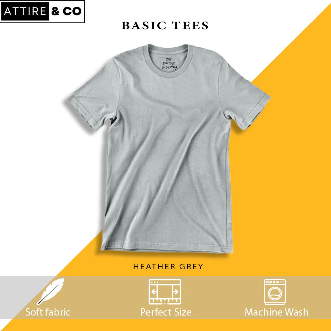 Plain Half sleeves T-Shirts