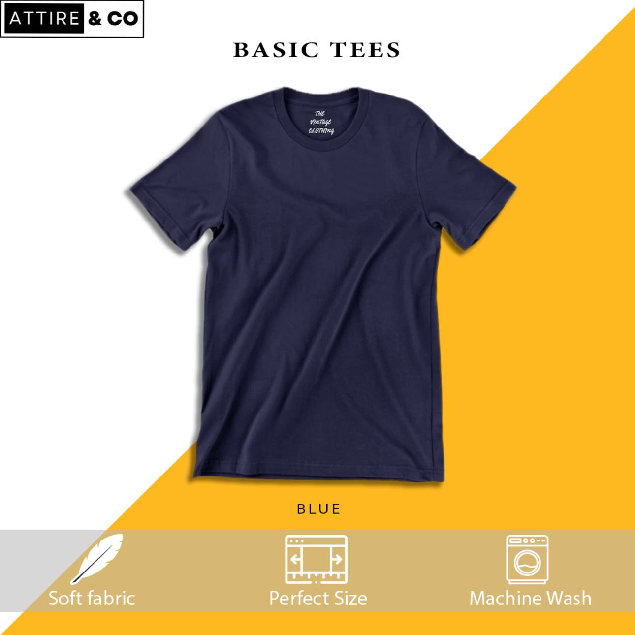 Plain Half sleeves T-Shirts