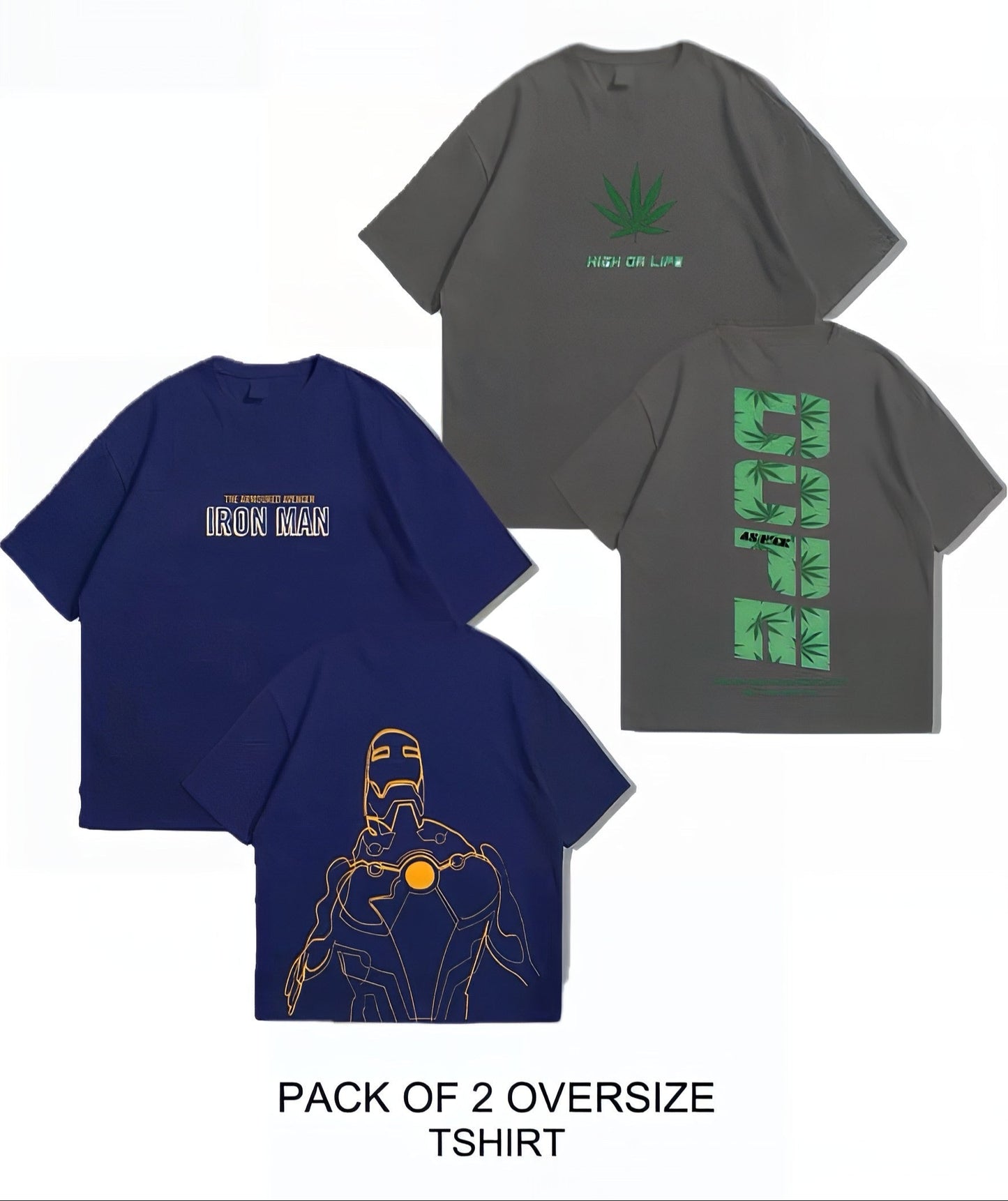Oversized Dropshoulder Graphic DTF Printed Tshirt For Men and Women