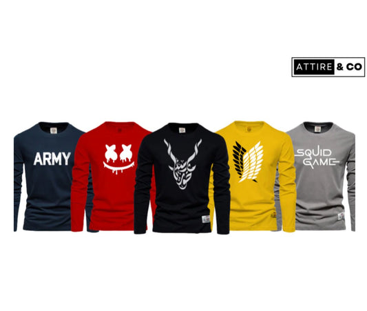 Full Sleeves T-shirts – Attire and Co