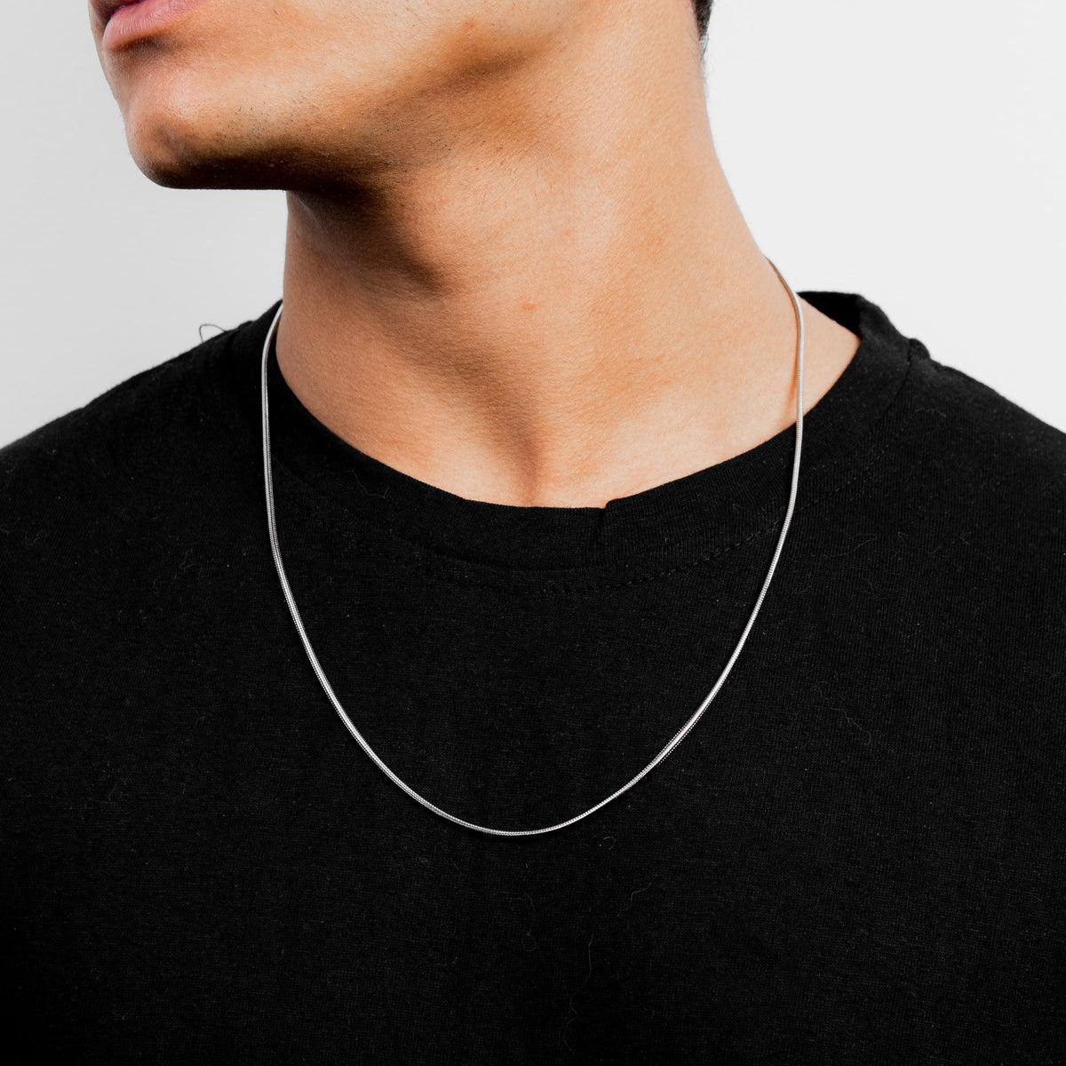 Snake 1.5MM Stainless Steel Chain (Silver)